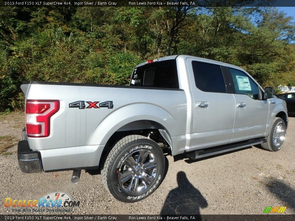 2019 Ford F150 XLT SuperCrew 4x4 Ingot Silver / Earth Gray Photo #2