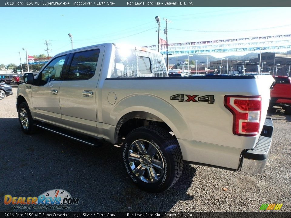 2019 Ford F150 XLT SuperCrew 4x4 Ingot Silver / Earth Gray Photo #4