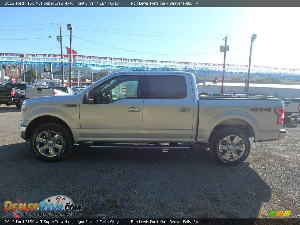 2019 Ford F150 XLT SuperCrew 4x4 Ingot Silver / Earth Gray Photo #5