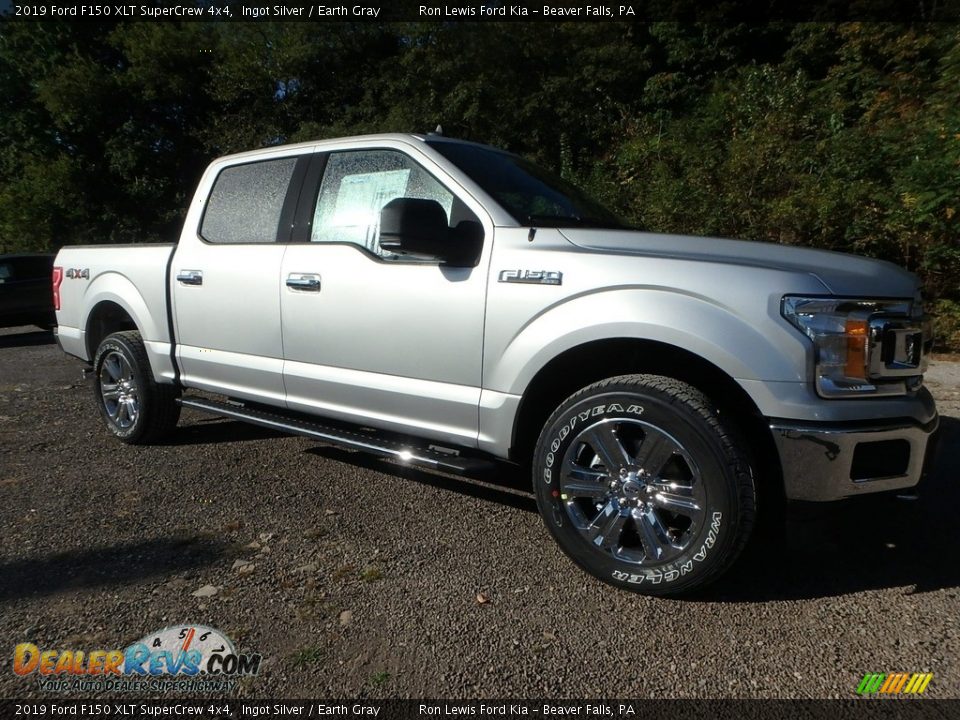 2019 Ford F150 XLT SuperCrew 4x4 Ingot Silver / Earth Gray Photo #8