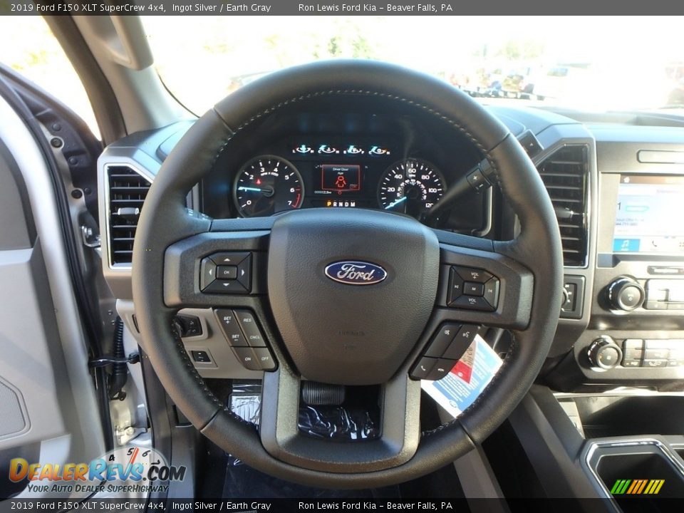 2019 Ford F150 XLT SuperCrew 4x4 Ingot Silver / Earth Gray Photo #15