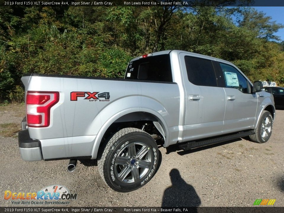 2019 Ford F150 XLT SuperCrew 4x4 Ingot Silver / Earth Gray Photo #2