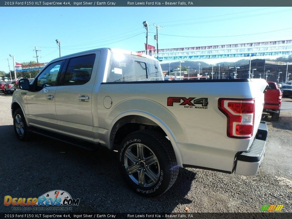 2019 Ford F150 XLT SuperCrew 4x4 Ingot Silver / Earth Gray Photo #4