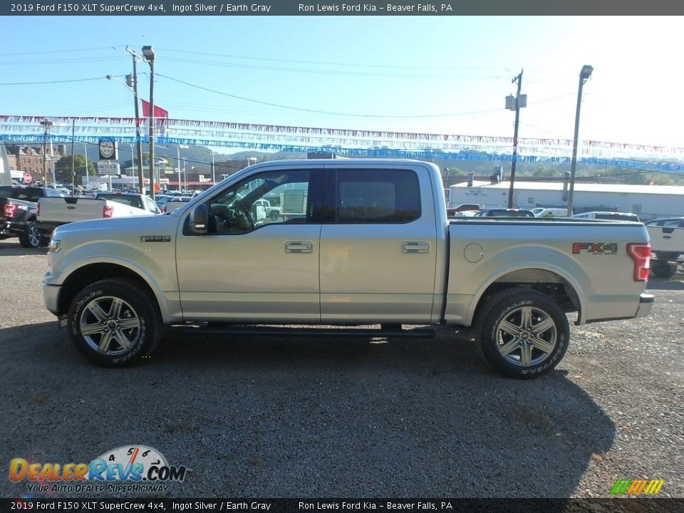 2019 Ford F150 XLT SuperCrew 4x4 Ingot Silver / Earth Gray Photo #5