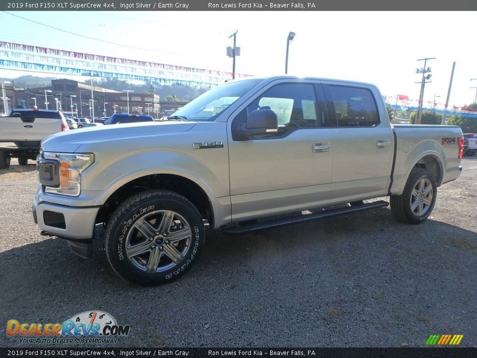 2019 Ford F150 XLT SuperCrew 4x4 Ingot Silver / Earth Gray Photo #6