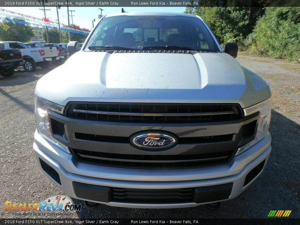 2019 Ford F150 XLT SuperCrew 4x4 Ingot Silver / Earth Gray Photo #7