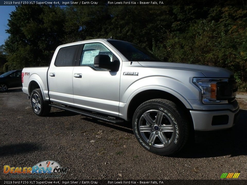 2019 Ford F150 XLT SuperCrew 4x4 Ingot Silver / Earth Gray Photo #8