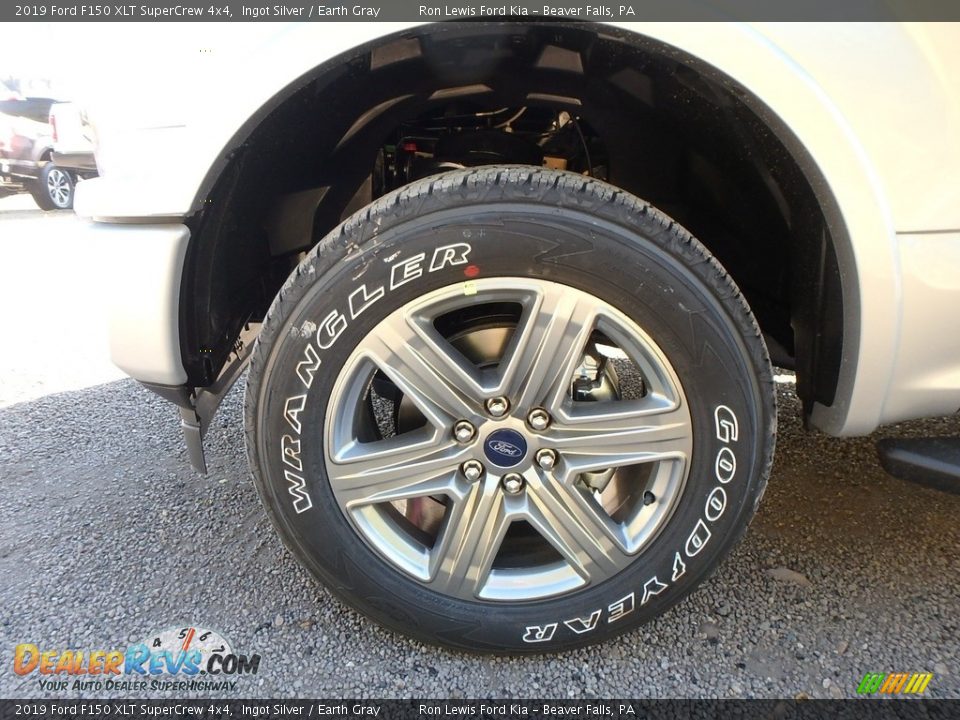 2019 Ford F150 XLT SuperCrew 4x4 Ingot Silver / Earth Gray Photo #9
