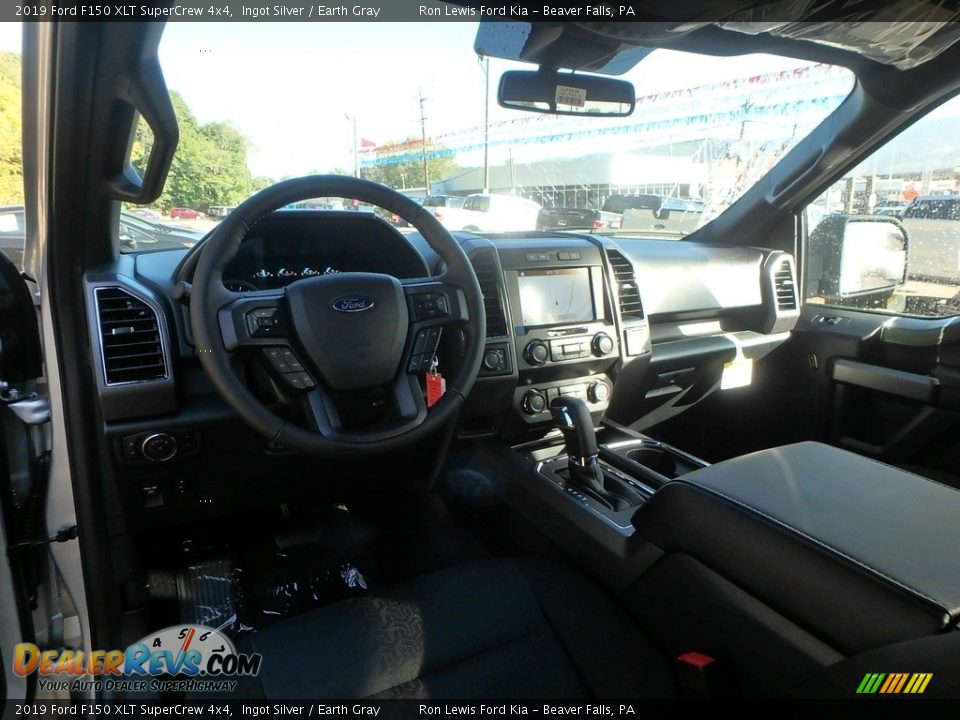 2019 Ford F150 XLT SuperCrew 4x4 Ingot Silver / Earth Gray Photo #13