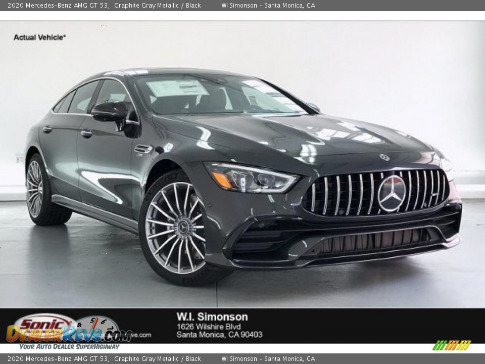 2020 Mercedes-Benz AMG GT 53 Graphite Gray Metallic / Black Photo #1