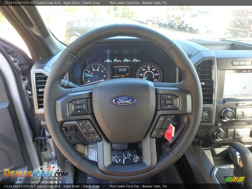 2019 Ford F150 XLT SuperCrew 4x4 Ingot Silver / Earth Gray Photo #16