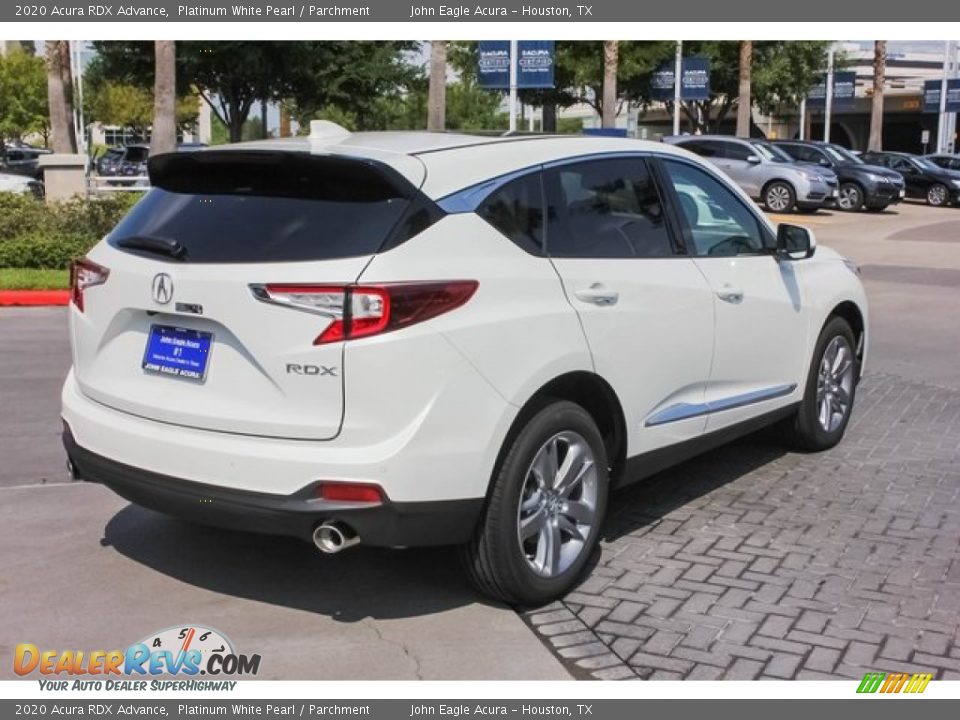 2020 Acura RDX Advance Platinum White Pearl / Parchment Photo #7