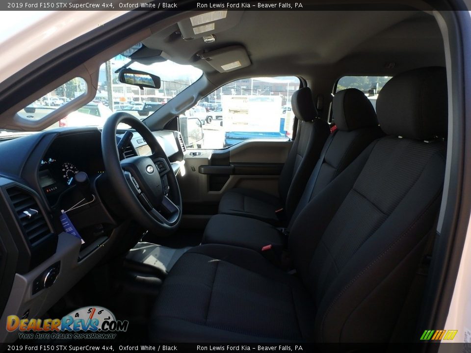2019 Ford F150 STX SuperCrew 4x4 Oxford White / Black Photo #12