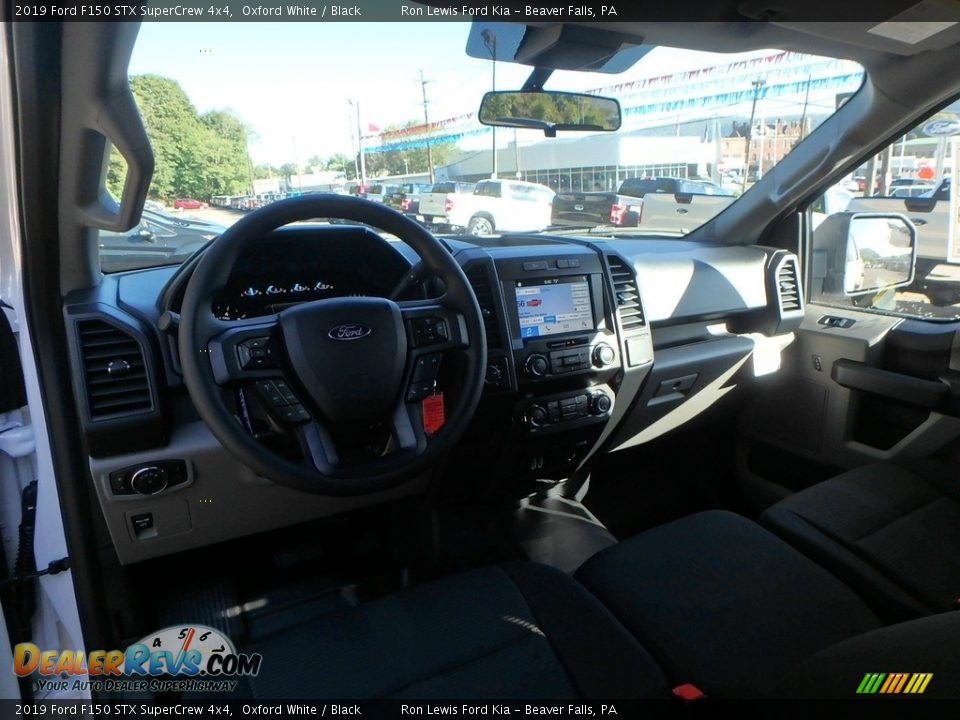 2019 Ford F150 STX SuperCrew 4x4 Oxford White / Black Photo #14