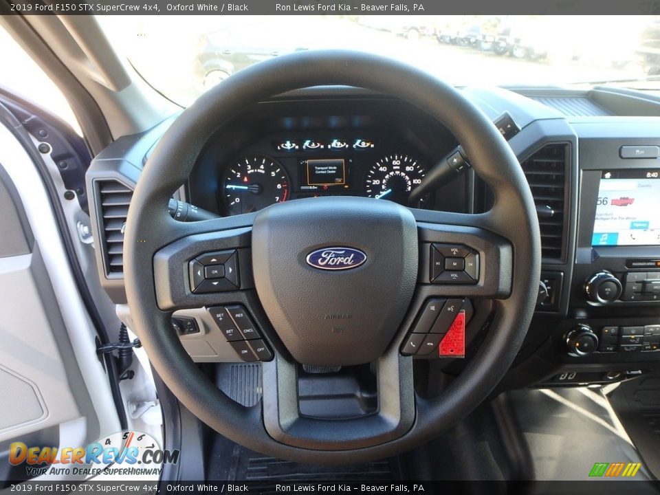 2019 Ford F150 STX SuperCrew 4x4 Oxford White / Black Photo #16
