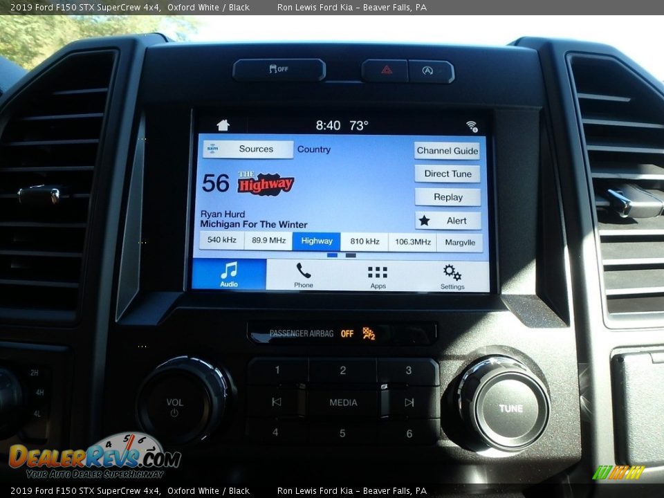 2019 Ford F150 STX SuperCrew 4x4 Oxford White / Black Photo #19