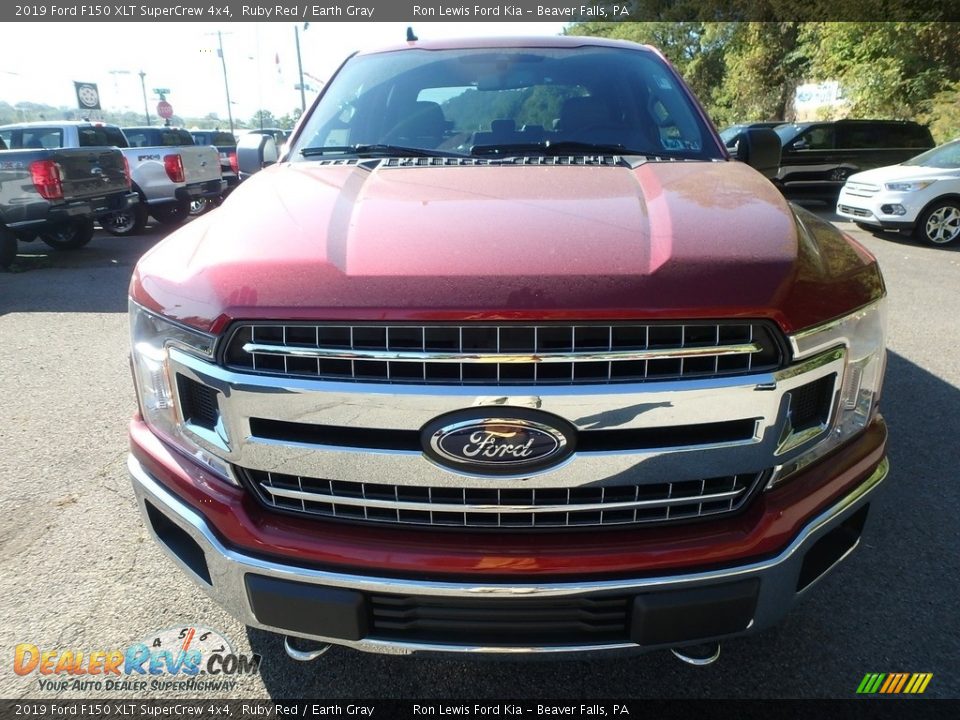 2019 Ford F150 XLT SuperCrew 4x4 Ruby Red / Earth Gray Photo #7
