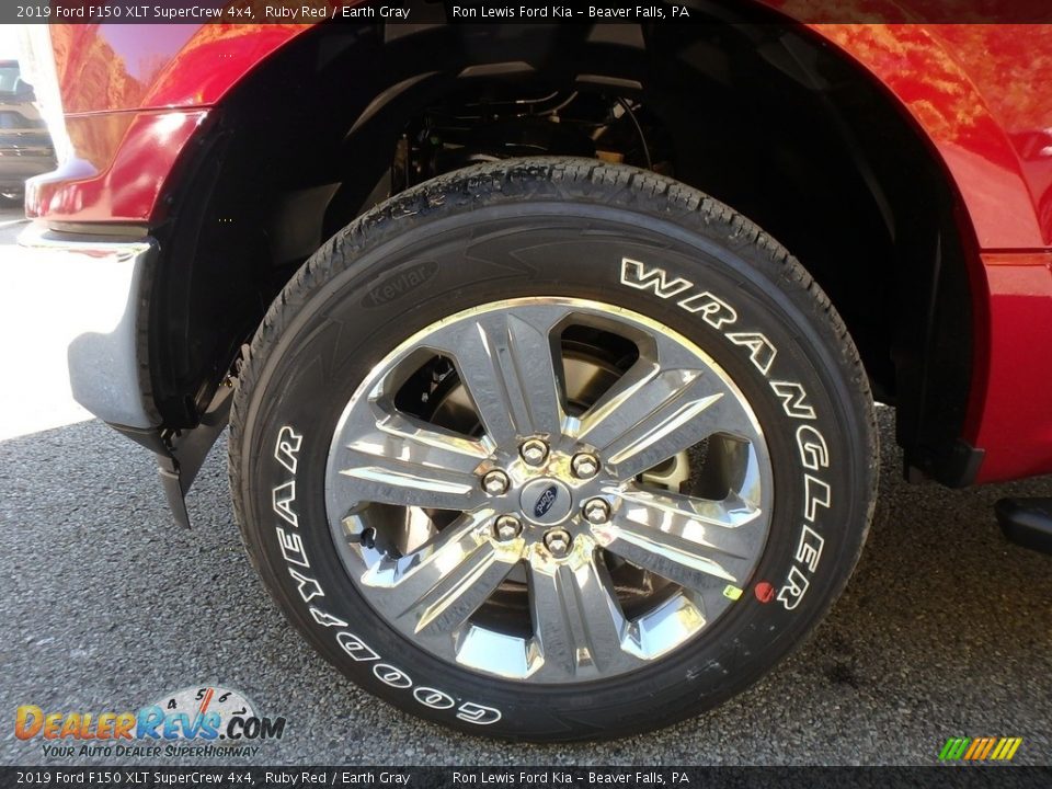 2019 Ford F150 XLT SuperCrew 4x4 Ruby Red / Earth Gray Photo #9