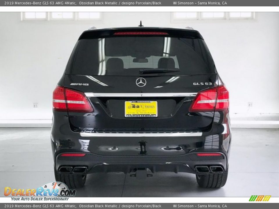 2019 Mercedes-Benz GLS 63 AMG 4Matic Obsidian Black Metallic / designo Porcelain/Black Photo #3