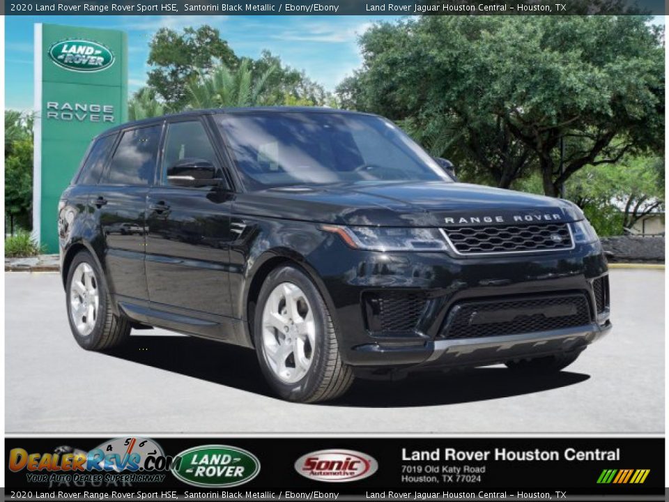 2020 Land Rover Range Rover Sport HSE Santorini Black Metallic / Ebony/Ebony Photo #2