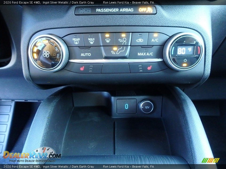 Controls of 2020 Ford Escape SE 4WD Photo #18