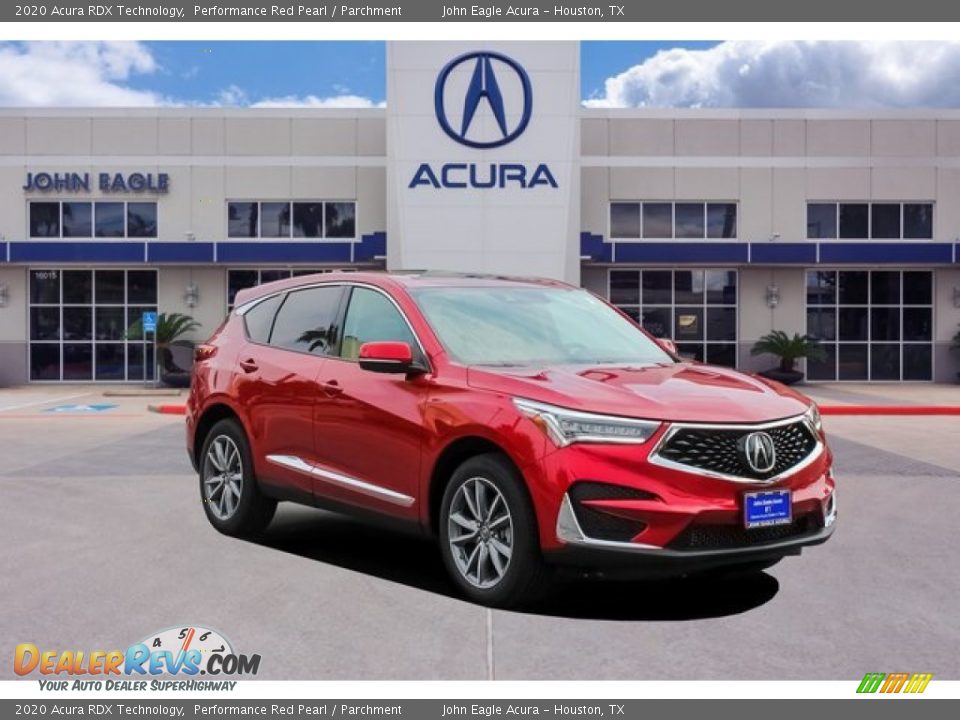 2020 Acura RDX Technology Performance Red Pearl / Parchment Photo #1