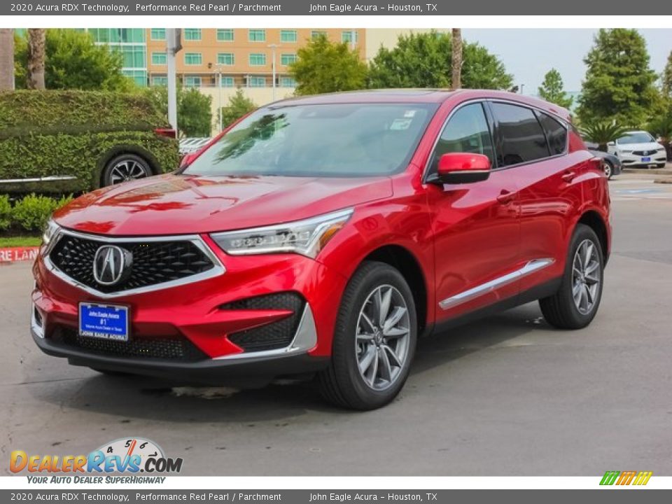 2020 Acura RDX Technology Performance Red Pearl / Parchment Photo #3