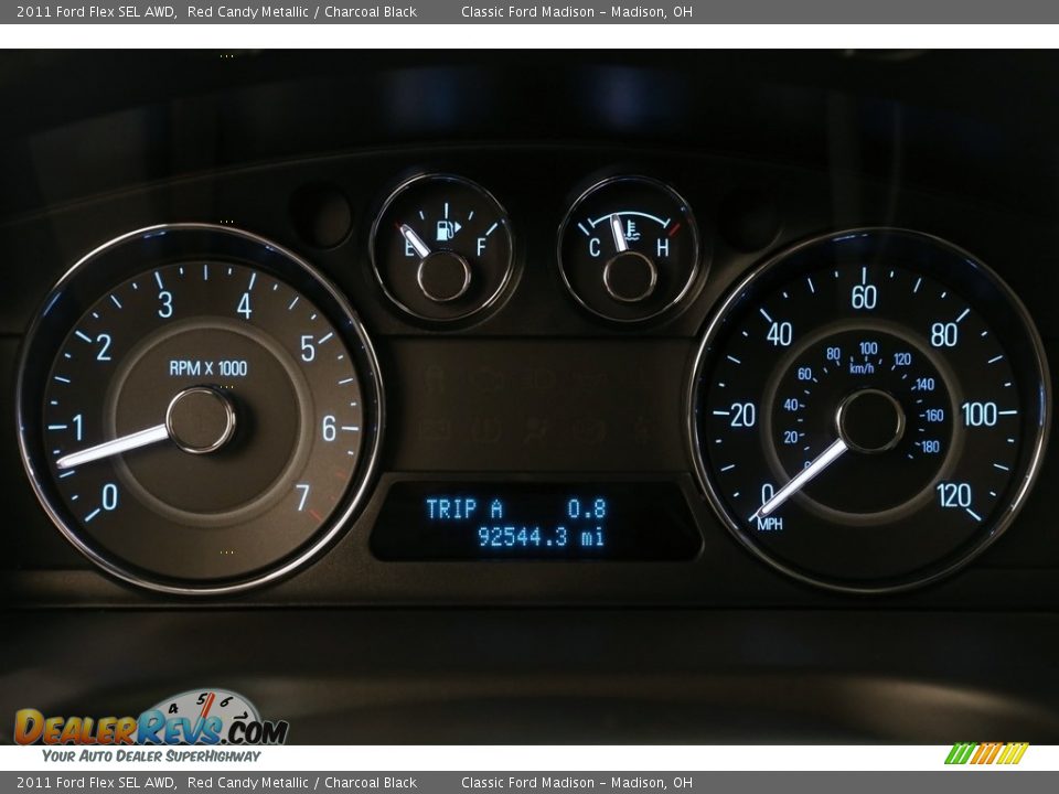 2011 Ford Flex SEL AWD Red Candy Metallic / Charcoal Black Photo #8