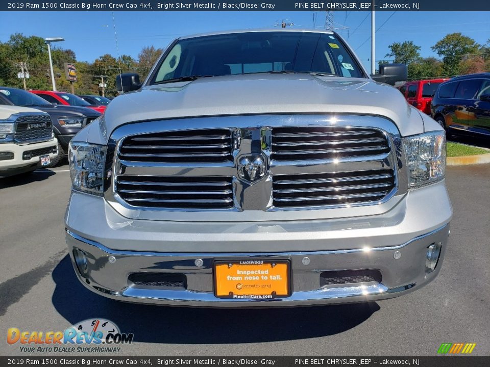 2019 Ram 1500 Classic Big Horn Crew Cab 4x4 Bright Silver Metallic / Black/Diesel Gray Photo #2
