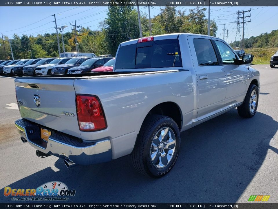 2019 Ram 1500 Classic Big Horn Crew Cab 4x4 Bright Silver Metallic / Black/Diesel Gray Photo #13