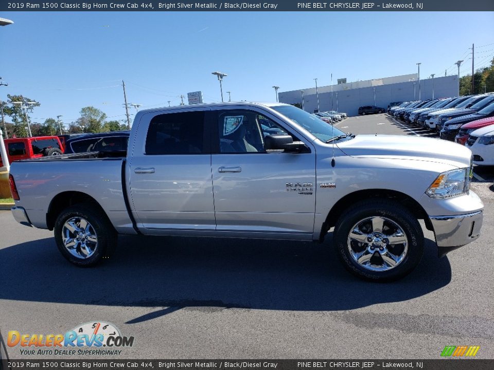 2019 Ram 1500 Classic Big Horn Crew Cab 4x4 Bright Silver Metallic / Black/Diesel Gray Photo #14