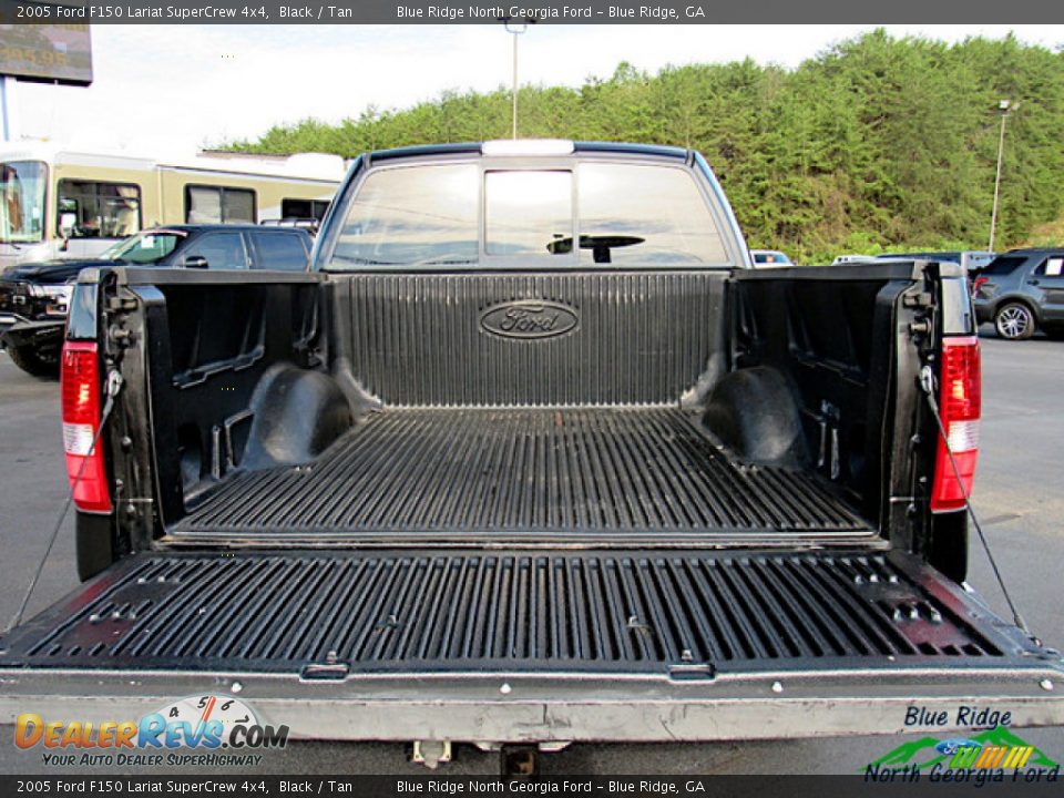 2005 Ford F150 Lariat SuperCrew 4x4 Black / Tan Photo #14