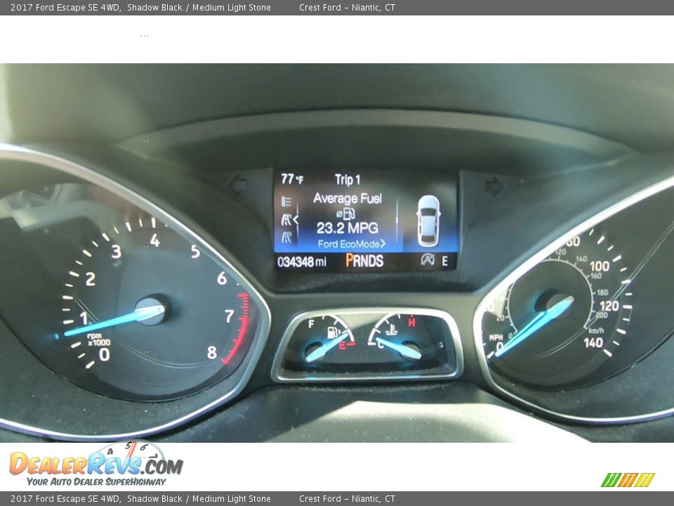 2017 Ford Escape SE 4WD Shadow Black / Medium Light Stone Photo #14