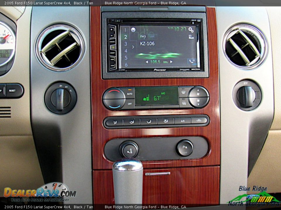 2005 Ford F150 Lariat SuperCrew 4x4 Black / Tan Photo #19