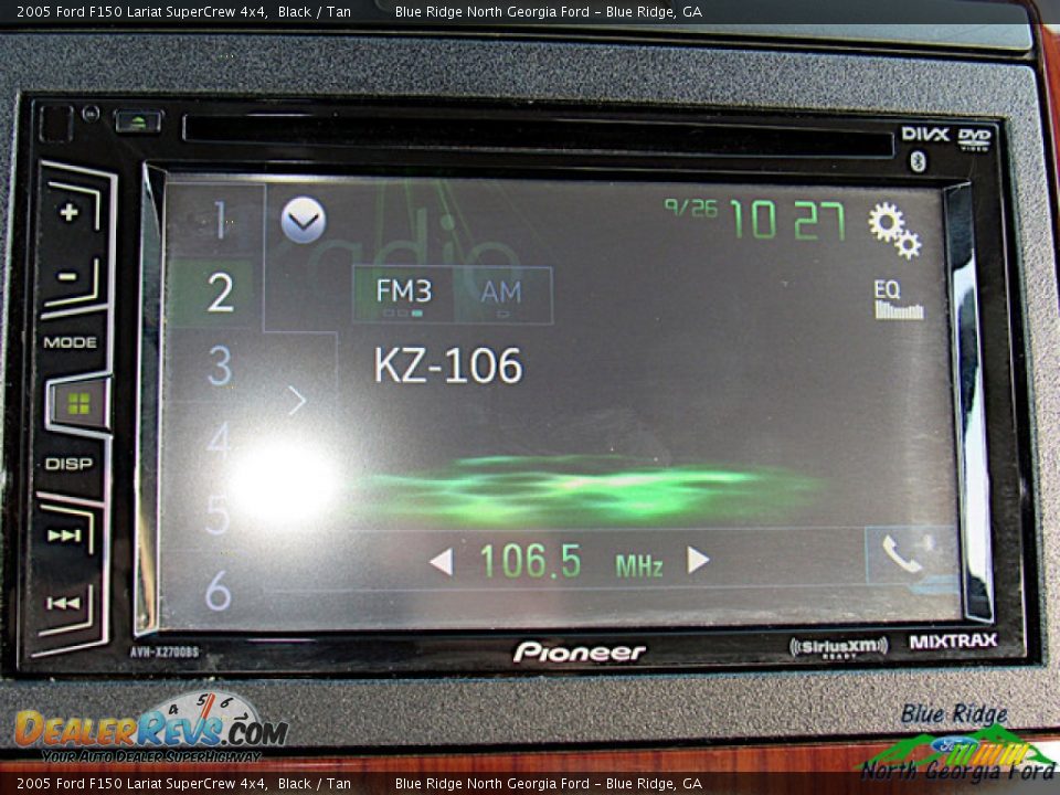 2005 Ford F150 Lariat SuperCrew 4x4 Black / Tan Photo #20