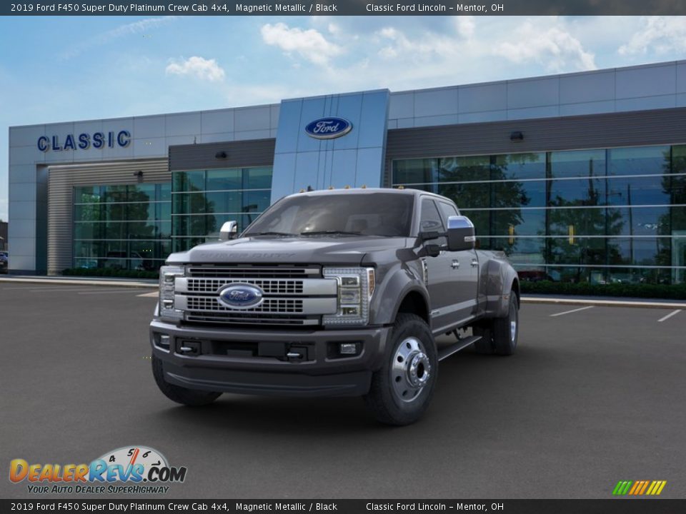 2019 Ford F450 Super Duty Platinum Crew Cab 4x4 Magnetic Metallic / Black Photo #2