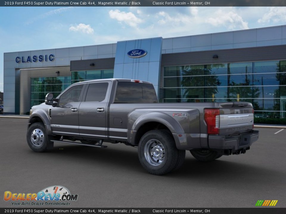 2019 Ford F450 Super Duty Platinum Crew Cab 4x4 Magnetic Metallic / Black Photo #4