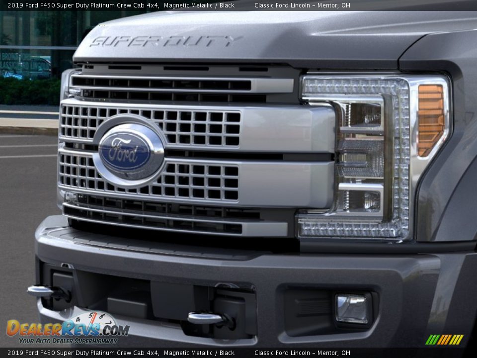 2019 Ford F450 Super Duty Platinum Crew Cab 4x4 Magnetic Metallic / Black Photo #17