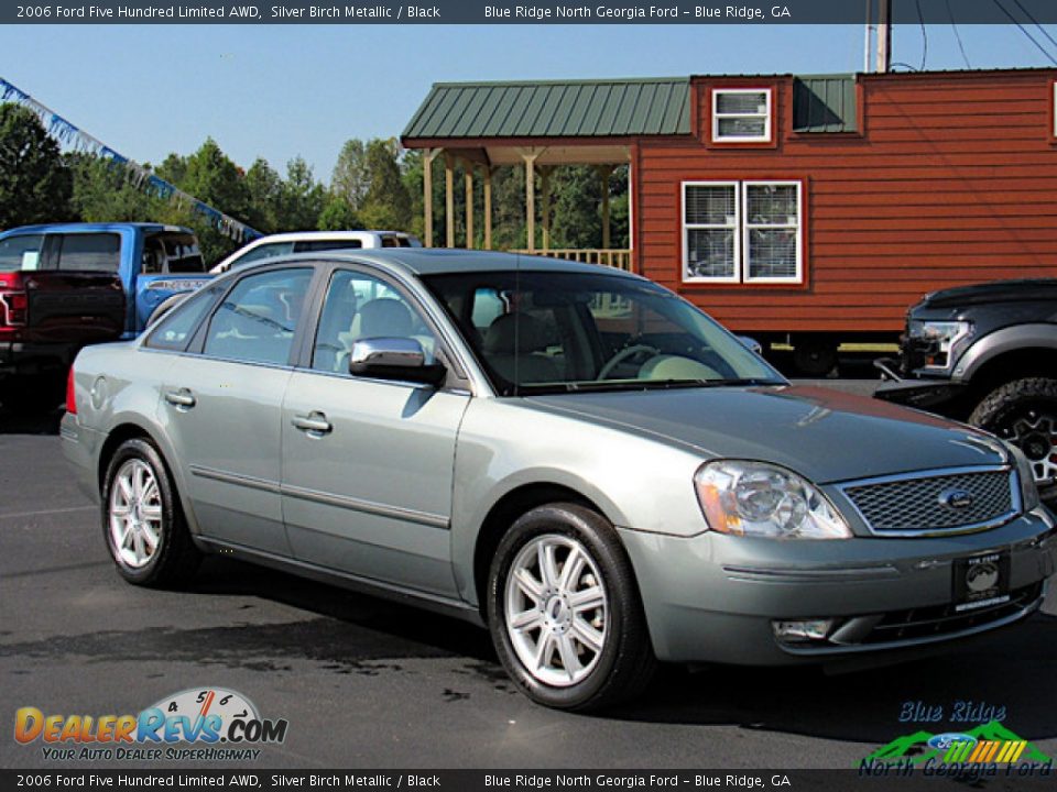2006 Ford Five Hundred Limited AWD Silver Birch Metallic / Black Photo #7