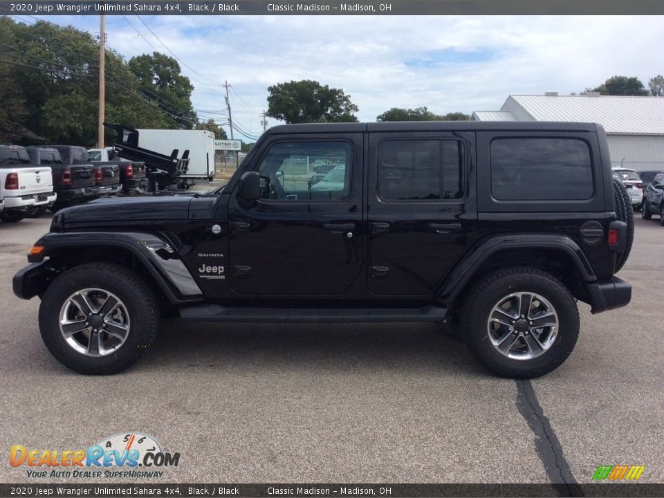 2020 Jeep Wrangler Unlimited Sahara 4x4 Black / Black Photo #5