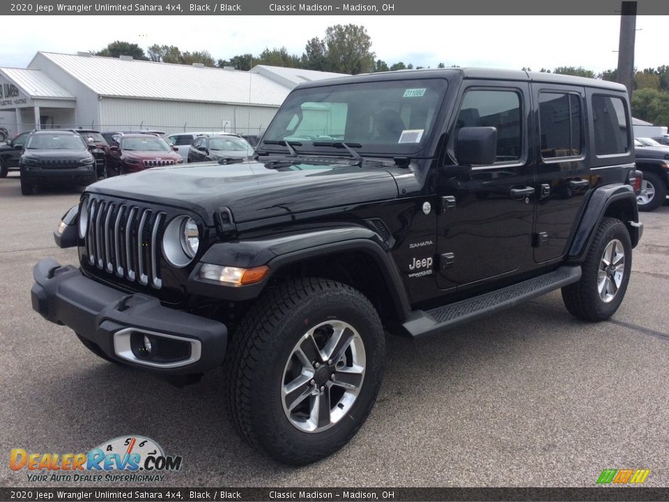 2020 Jeep Wrangler Unlimited Sahara 4x4 Black / Black Photo #6