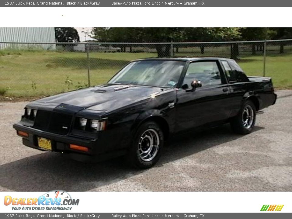 1987 Buick Regal Grand National Black / Black/Gray Photo #1