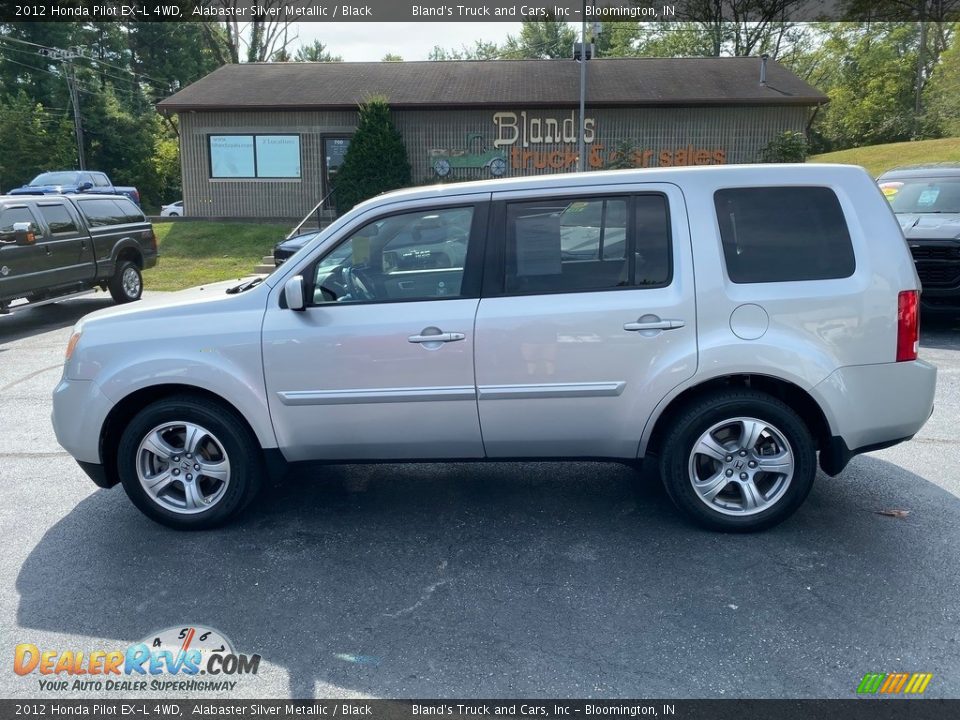 2012 Honda Pilot EX-L 4WD Alabaster Silver Metallic / Black Photo #1