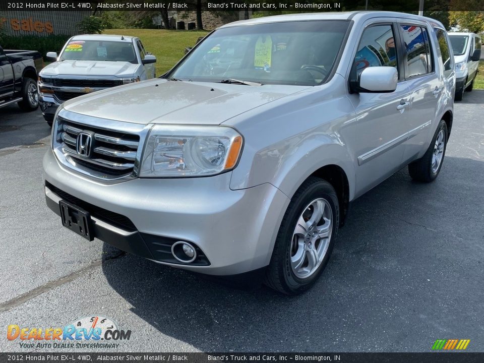 2012 Honda Pilot EX-L 4WD Alabaster Silver Metallic / Black Photo #2