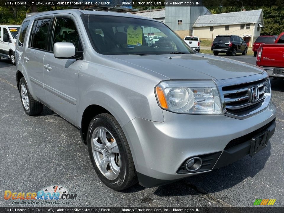 2012 Honda Pilot EX-L 4WD Alabaster Silver Metallic / Black Photo #4