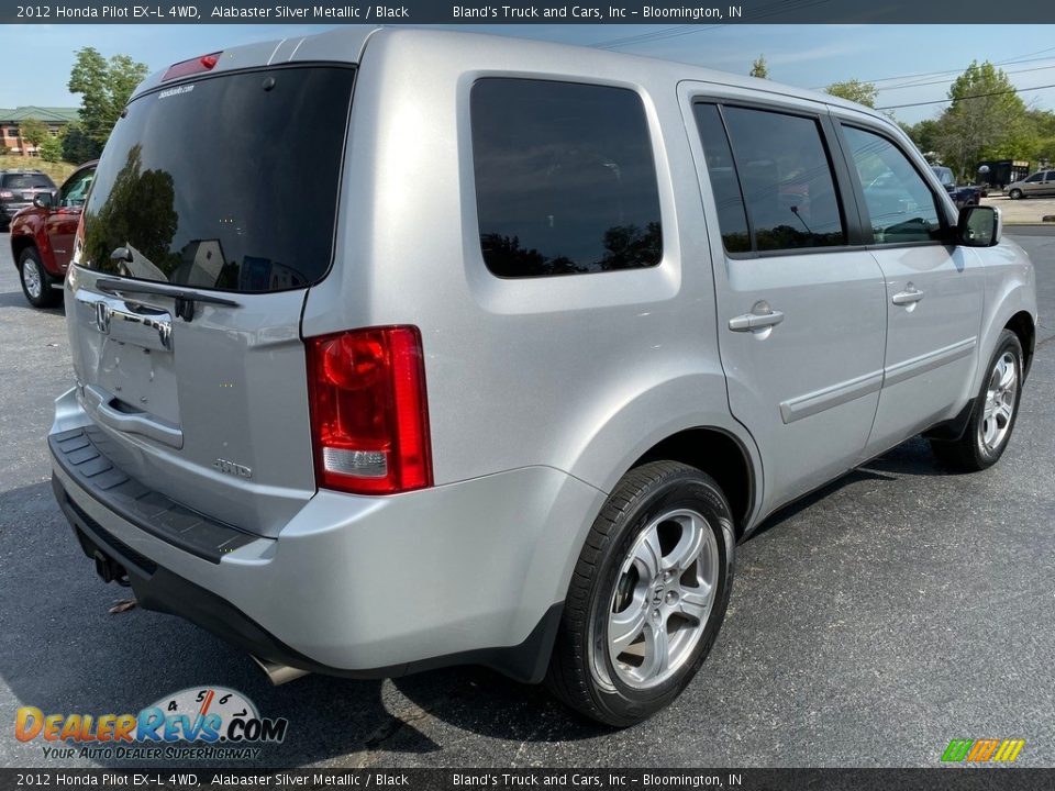 2012 Honda Pilot EX-L 4WD Alabaster Silver Metallic / Black Photo #6