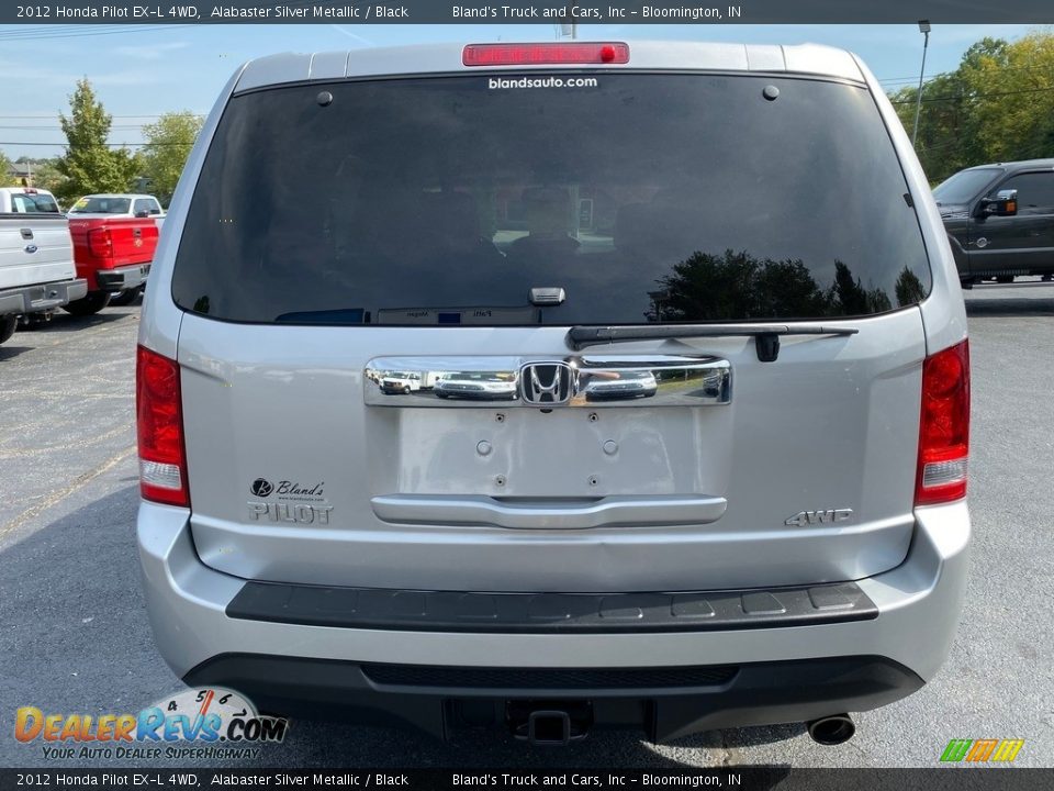 2012 Honda Pilot EX-L 4WD Alabaster Silver Metallic / Black Photo #7
