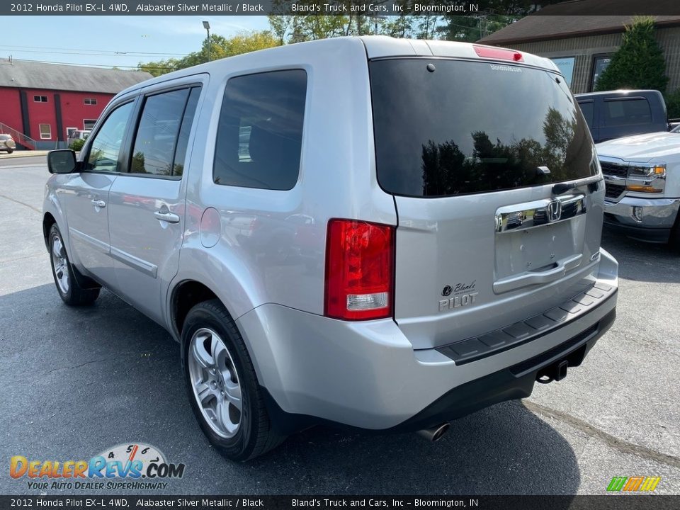 2012 Honda Pilot EX-L 4WD Alabaster Silver Metallic / Black Photo #8