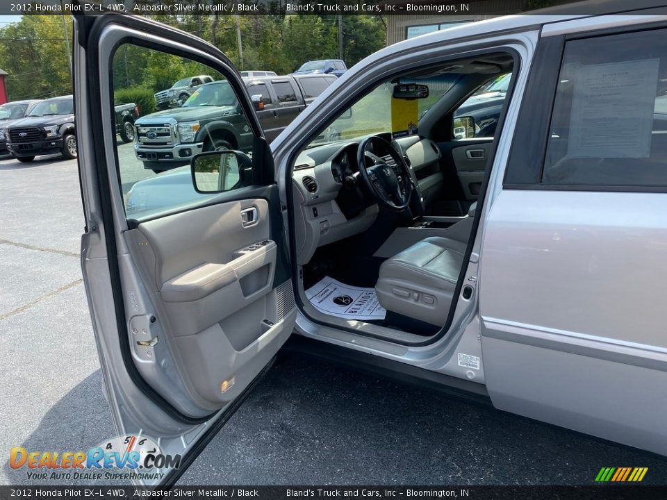 2012 Honda Pilot EX-L 4WD Alabaster Silver Metallic / Black Photo #11
