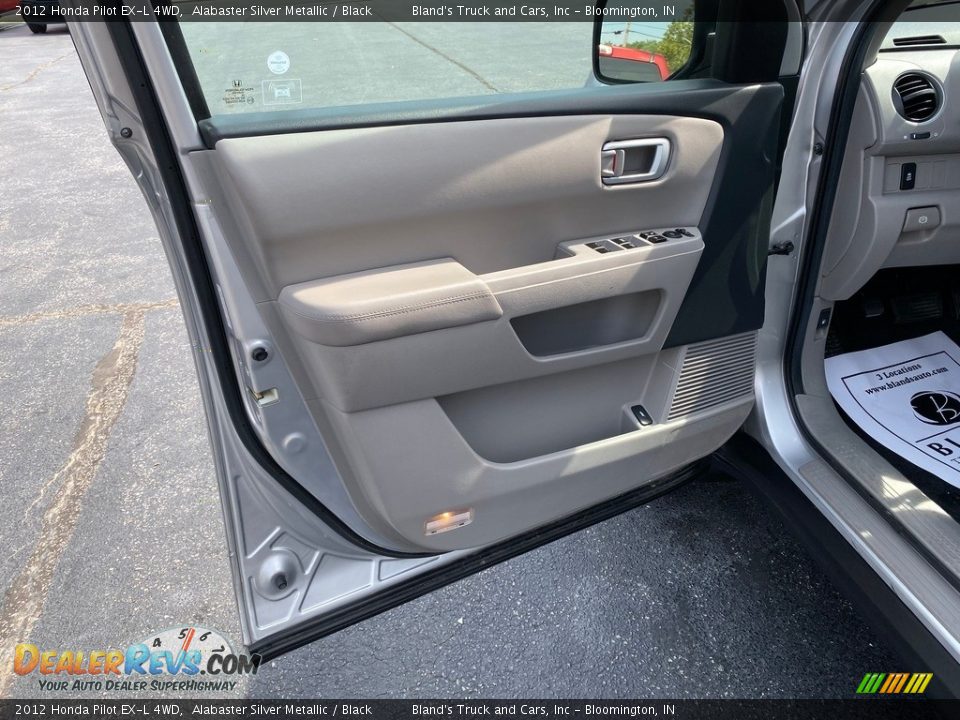 2012 Honda Pilot EX-L 4WD Alabaster Silver Metallic / Black Photo #12